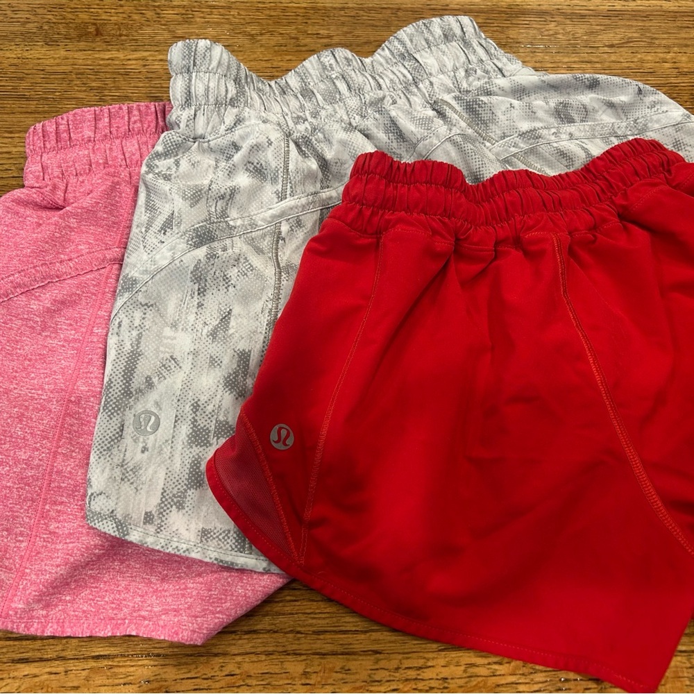 Lululemon shorts, 3 pairs.